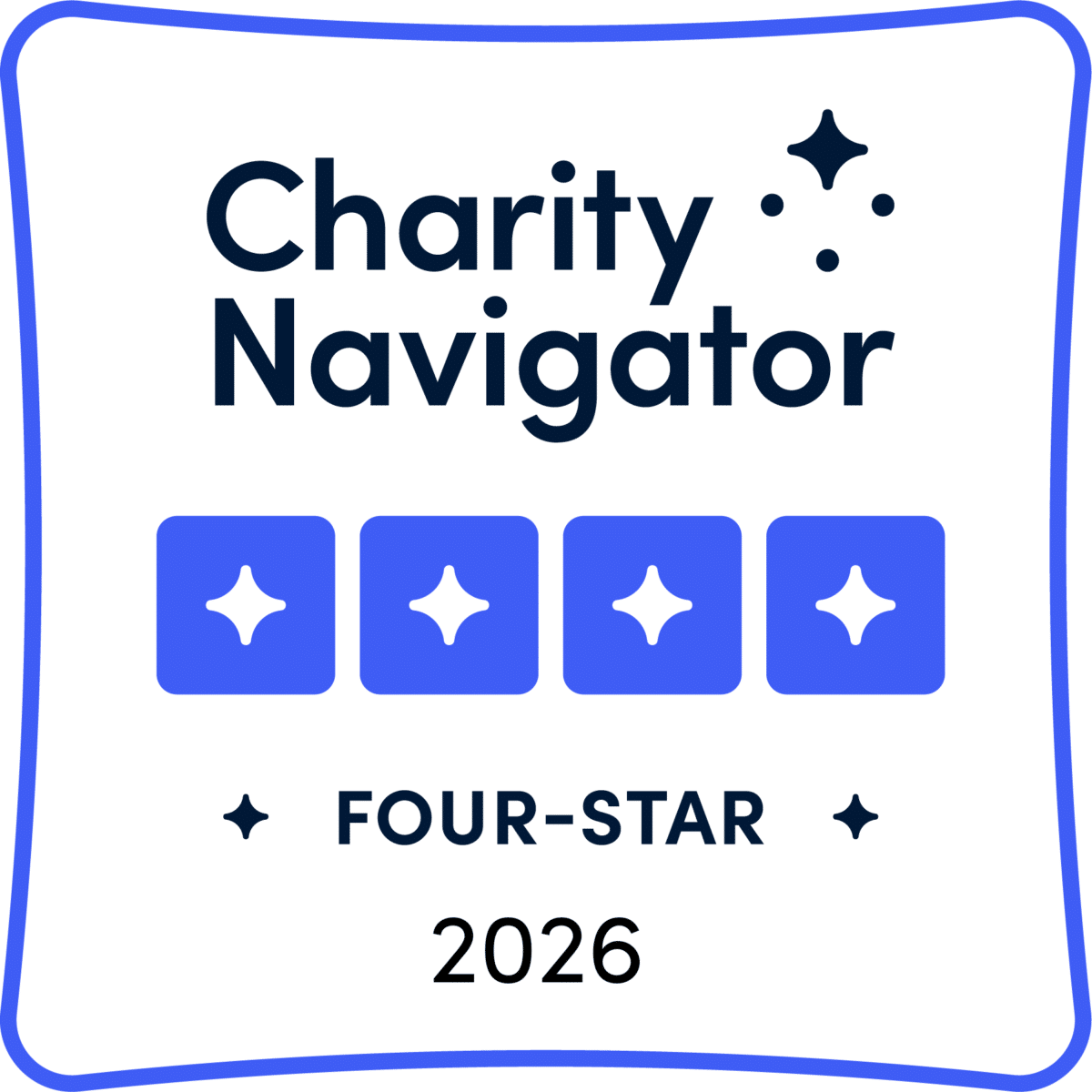 Charity Navigator Four-Star rating badge